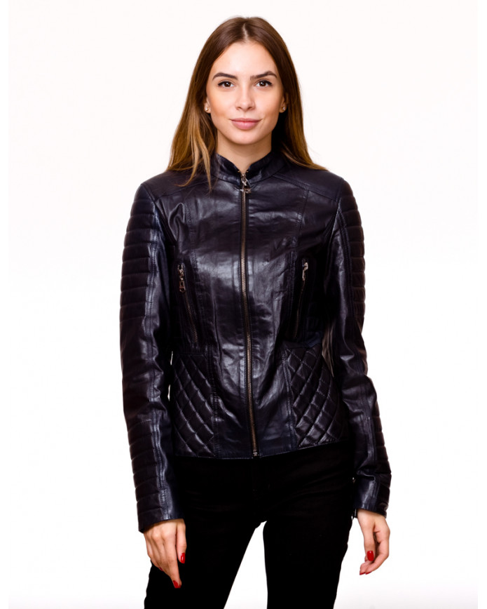 Women's leather jacket  0009.Ж Y135 ZIG 053 - интернет-магазин Alberta