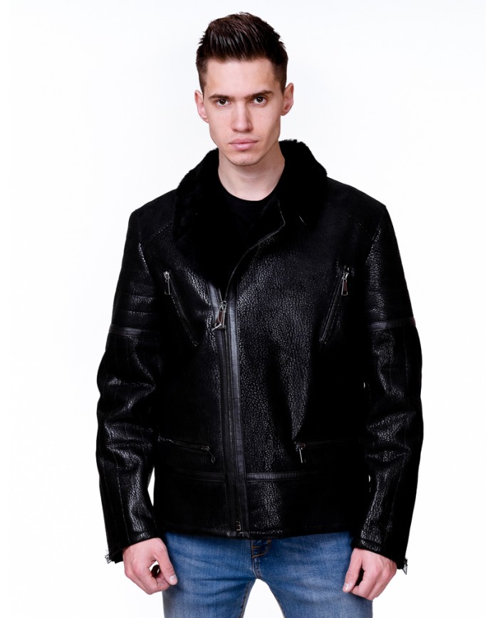 Men's sheepskin coat  8065 Y75 OHAGO 029 - интернет-магазин Alberta